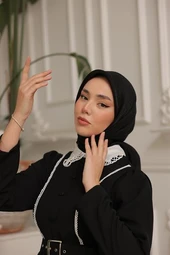 Abiye Eşarp Siyah - 2