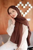 Line Şal Kahve - 5