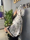 Summer Desen Şal Vanilya - 1