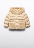 Mayoral Abel&Lula Kız Çocuk Kürk Kapşonlu Kısa Mont thumbnail 2