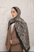 Etnik Desen Larisa Şal Sütlü Kahve thumbnail 1