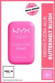 NYX Professional Makeup Buttermelt Blush Kremsi Pembe Pudra Allık - 01 My Butta Half - 1