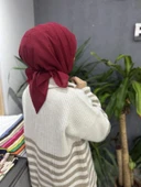 G Desen Eşarp Bordo - 1