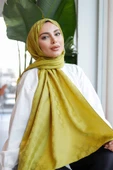 Dama Desen Şal Yağ Yeşili thumbnail 5