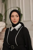 Abiye Eşarp Siyah - 3