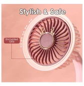 Taşınabilir Mini Klips Bebek Arabası Fanı, Fan Elektrikli Soğutma Hava Sirkülatöründe 360 Derece Dönebilen Klips thumbnail 3