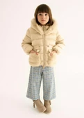 Mayoral Abel&Lula Kız Çocuk Kürk Kapşonlu Kısa Mont thumbnail 5
