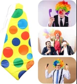 Palyaço Kravatı Lastikli Geniş Kesim 17x37 cm thumbnail 1