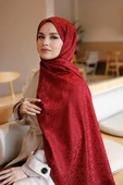 İpeksi Jakar Deluxe Şal Bordo - 4