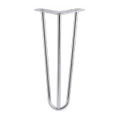 Martı Krom Gümüş Metal Sehpa Masa Ayağı 41 cm Tekli Dayanıklı Mobilya Destek Yükseltici Ayak Modeli thumbnail 1