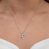 Gümüş Peri Kızı Kadın Kolye thumbnail 2