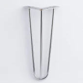 Martı Krom Gümüş Metal Sehpa Masa Ayağı 41 cm Tekli Dayanıklı Mobilya Destek Yükseltici Ayak Modeli thumbnail 5