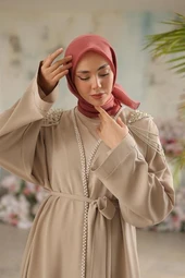 Abiye Eşarp Gül Kurusu - 4