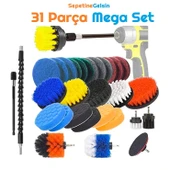 Sepetinegelsin 31 Parça Çok Amaçlı Ev Banyo ve Oto Matkap ucu Temizlik Seti thumbnail 1