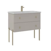 Orka Milazzo 80 cm Callisto Ayaklı Banyo Dolabı Alt Modül Lavabo thumbnail 1