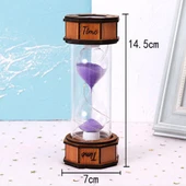 Işikli Dekoratif Ahşap Kum Saati thumbnail 3