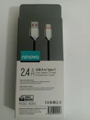 Ninova N23C 2.4A Usb A-Type-C Hızlı Şarj ve Data Kablosu thumbnail 2