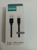 Ninova N46C 2.4 A Usb A-Lightning Hızlı Şarj ve Data Kablosu thumbnail 1