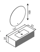 Orka Olbia 120 cm Mat Kaşmir Banyo Dolabı Takımı ve Boy Dolabı thumbnail 2