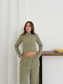 BİÇOMİ Balıkçı yaka örme takım mint st265865 thumbnail 5