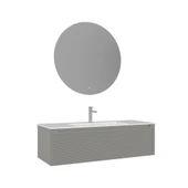 Orka Olbia 120 cm Mat Kaşmir Banyo Dolabı Alt Modül Lavabo thumbnail 2