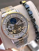 Reward Otomatik Çelik Kordon 5 Atm Suya Dayanıklı Erkek Kol Saati VS.BLKT.0608 thumbnail 1