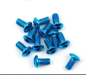 PRO Bisiklet Scooter Fren Disk Vidası Rotor Civatası 6 Vida MTB Rotor Vidası 12li Paket Mavi Renk thumbnail 1