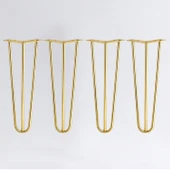 Martı Gold Altın 4'lü Set Metal Sehpa Masa Ayağı 41 cm Tekli Mobilya Destek Yükseltici Ayak Modeli thumbnail 1