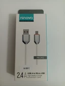 Ninova N08C 2.4A Usb A-Micro USB Hızlı Şarj ve Data Kablosu - 1