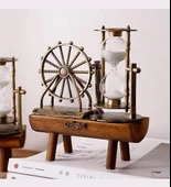 MDB Dekoratif Dönme Dolap Kum Saati Nostaljik Hediyelik S-19 - 1