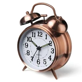 MDB Orta Boy Nostaljik Metal Çalar Masa Saati thumbnail 2