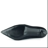 Erkan Saçmacı Kimberly Siyah Süet Streç Sivri Burun Fermuarlı İnce Topuklu Günlük Bot - 9