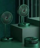 MDB Katlanabilir Uzayabilir Taşınabilir Kablosuz Şarjlı Portatif Masa Üstü Fan thumbnail 1