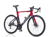 Broster Aero CR-4000 105 set Full Karbon 52 cm Yol Yarış Bisikleti Kırmızı Lacivert thumbnail 1
