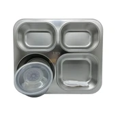 AGONLİFE1200ML 4 BÖLMELİ  PASLANMAZ ÇELİK  LUNCH Box - 3