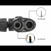 Yüksek Basınçlı Alüminyum Gümüş Renk Top Bisiklet Taşınabilir Hava Ayak Pompası thumbnail 3