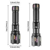 Zoomlu Led Powerbank Özellikli Şarjlı El Feneri thumbnail 1