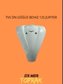 TVS Jupiter 125 Ön Göğüs Beyaz – Parlak Kaporta Gövde Paneli Scooter Uyumlu thumbnail 1