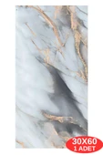 Shiny Mix Color Mermer Desenli 60x30cm Yapışkanlı Mutfak Banyo Kaplama Duvar Paneli Kağıdı TX-092 thumbnail 3