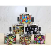 MDB Metal Renkli Basmalı Küllük Yuvarlak thumbnail 2