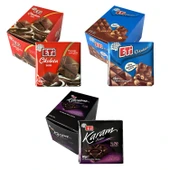 Eti Çikolata Sütlü - Fındıklı - Karam Bitter 60 gr 10 Adet 3 lü Karma Paket - 1