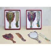 MDB Kelebek Ayna Ve Tarak Seti Küçük Boy thumbnail 2