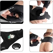 MDB Led Işıklı Eldiven LED Işıklı Tamirci Balıkçı Bisiklet Eldiveni thumbnail 1