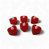 Led Plastik Kalp Mum 6 'lı thumbnail 5