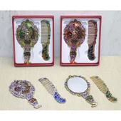 MDB Tavuskuşu Ayna Ve Tarak Seti Küçük Boy thumbnail 2