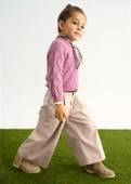 Mayoral Abel&Lula Kız Çocuk Kemerli Geniş Paça Pantolon thumbnail 5