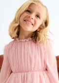 Mayoral Abel&Lula Kız Çocuk Uzun Kol Tüllü Elbise thumbnail 6