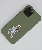 Kimetsu no yaiba-Demon Slayer Akaza -parlak kağıt 2 Li Set Anime Sticker Çıkartma thumbnail 3