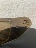 M-801 KASK VİZÖR (YEDEK) Şeffaf-Siyah-Gold - 4