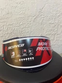 SCOYCO FF-871 KASK CAMI SİYAH-ŞEFFAF-PARLAK SİYAH(GÜMÜŞ) thumbnail 7